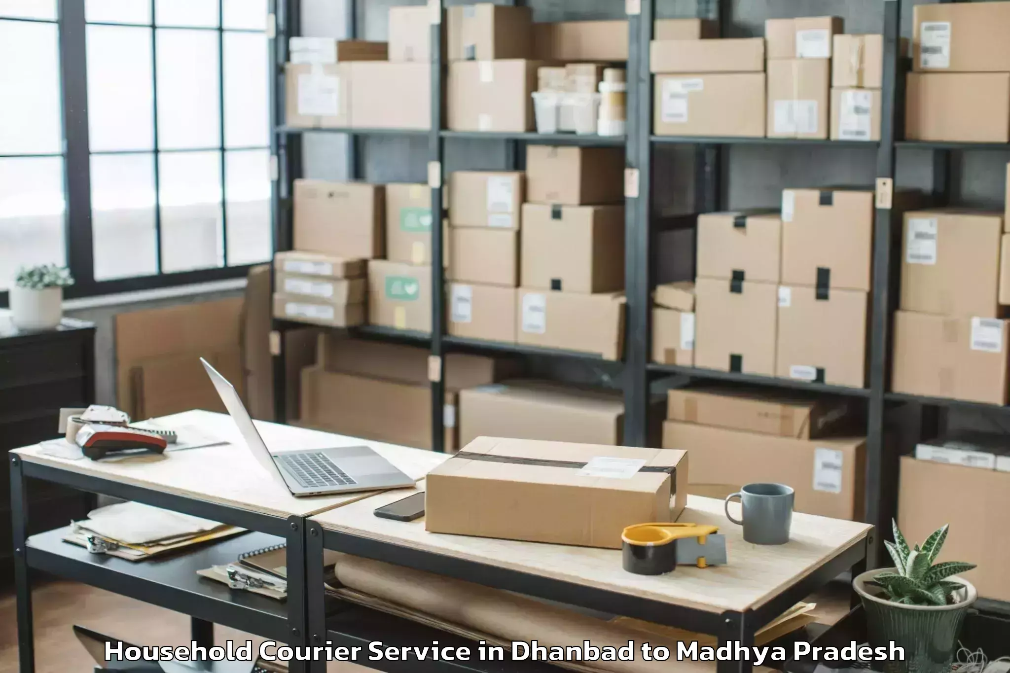 Book Your Dhanbad to Karera Household Courier Today